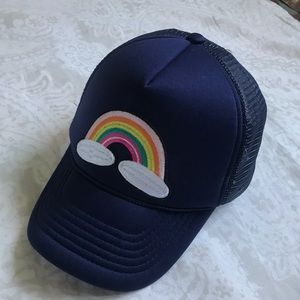 Trucker Hat w/Embroidered Rainbow Patch